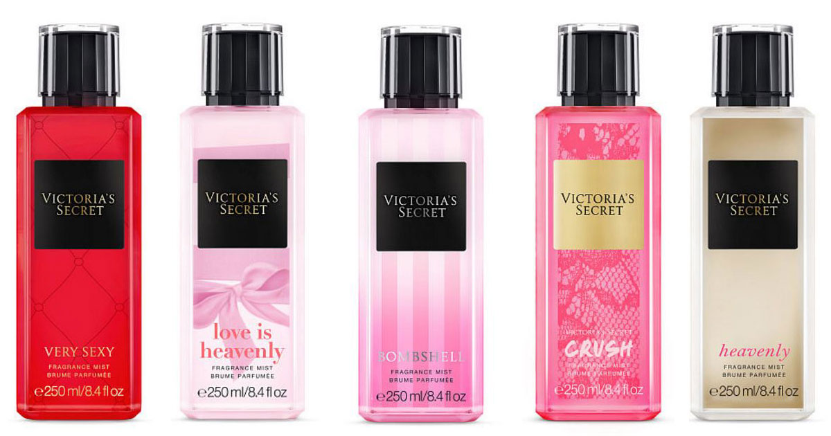Victoria's Secret: 6 Full Size Fragrance Mists AND Canvas Tote $60 ...
