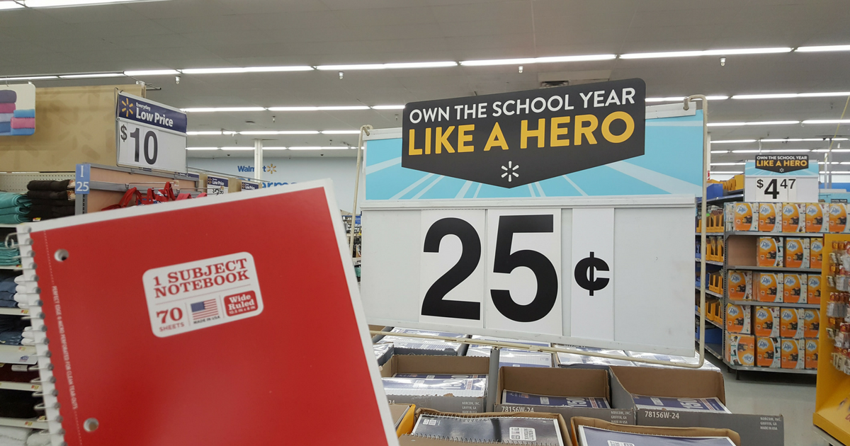 Score Spiral Notebooks for ONLY 25¢ from Walmart.com + FREE In