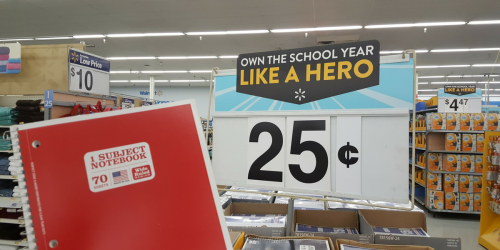 Score Spiral Notebooks for ONLY 25¢ from Walmart.com + FREE In-Store Pickup