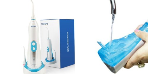 Amazon: Cordless Rechargeable Water Flosser Only $25.89 Shipped