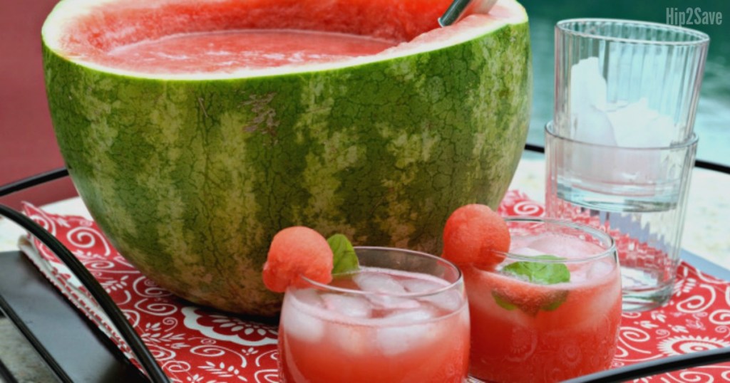 watermelon punch bowl
