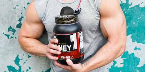 Amazon: Optimum Nutrition 100% Whey Protein Powder 5-lb Just $34.93 Shipped + More