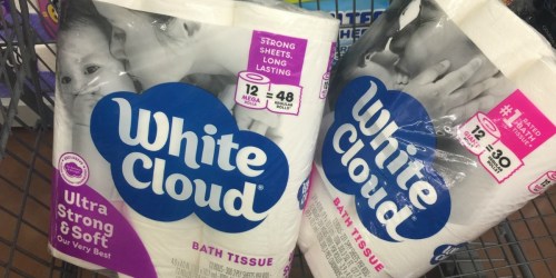 50% Off White Cloud Ultra Toilet Paper 12 Giant Rolls at Walmart