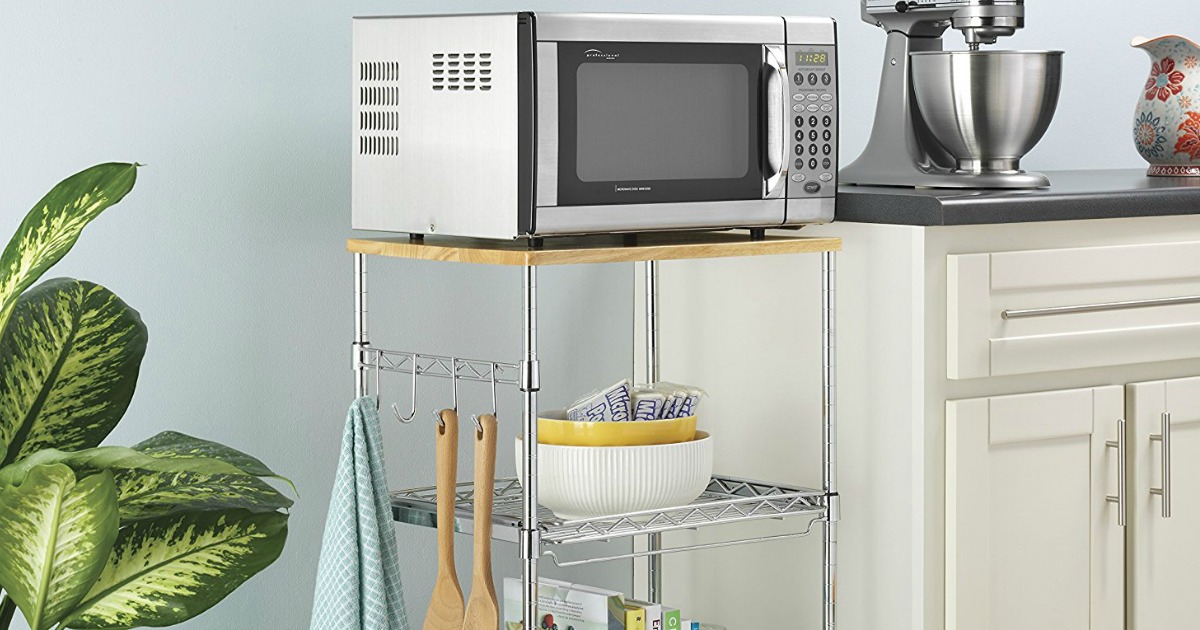 Whitmor Supreme Rolling Microwave Cart ONLY $31 Shipped (Great For ...