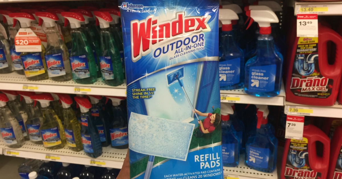 2.50/1 Windex Outdoor Coupon = Refill Pads Just 1.98 at Target After Gift Card (Regularly 6)