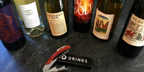 SIX Bottles of Wine Only $5.99 Each Shipped to Your Door ($35.94 Total) + FREE Corkscrew