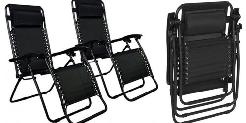 TWO Zero Gravity Lounge Chairs Only $42.49 Shipped – Just $21.25 Each