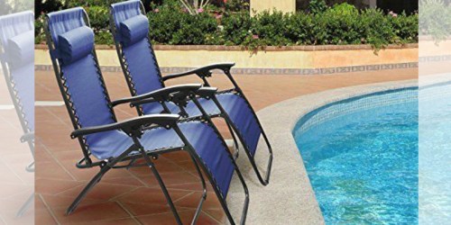 TWO Pack of Zero Gravity Chairs ONLY $47.99 Shipped ($24 Per Chair) – Great Reviews