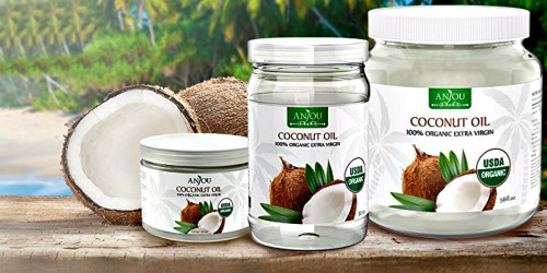 Amazon: Anjou Cold Pressed Organic Coconut Oil 32 oz Container Only $14.39 (Fantastic Reviews)