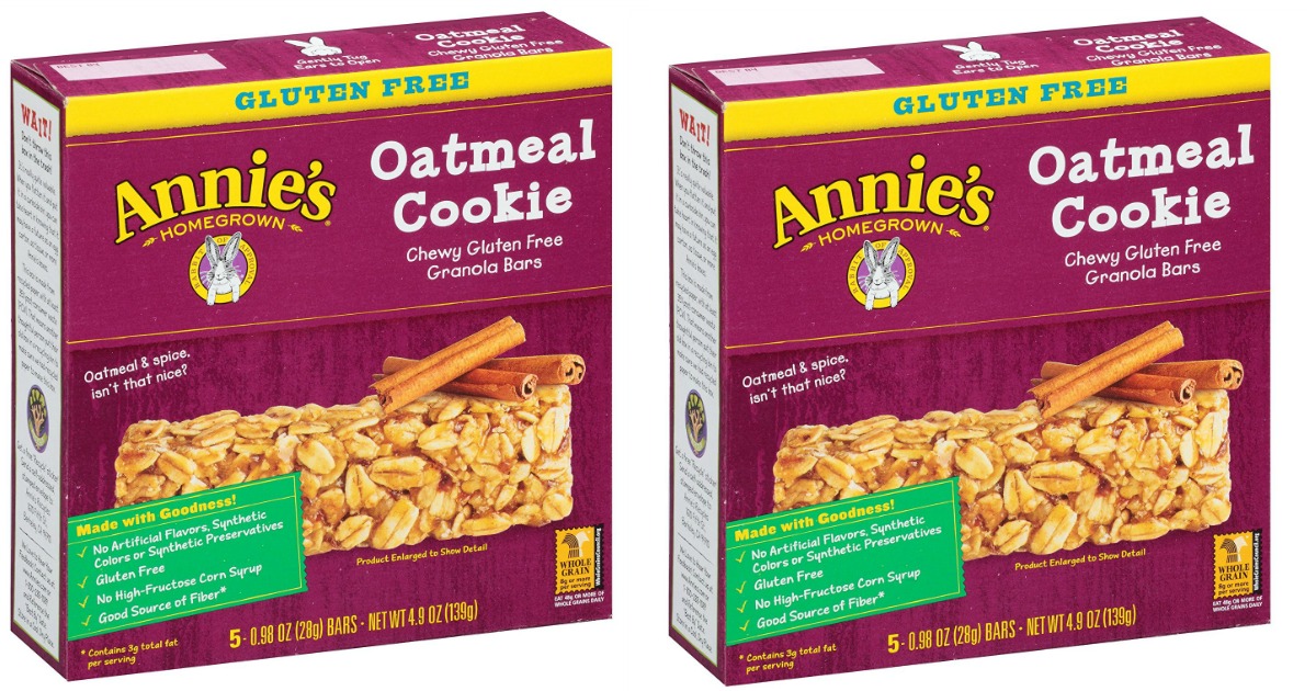 Amazon Annie's Gluten Free Chewy Granola Bars 5Count Box Only 1.50