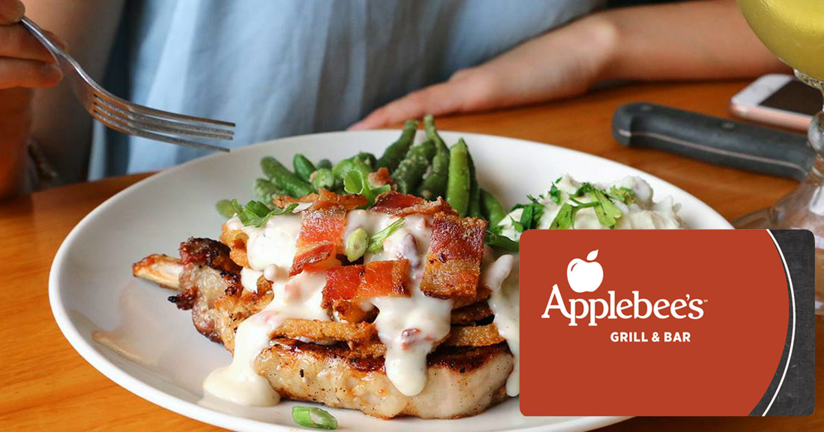 50 Applebee's Gift Card ONLY 40 Shipped