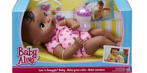 Baby Alive Luv ‘n Snuggle Baby Doll ONLY $8.99