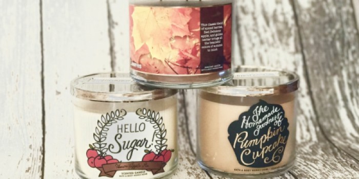 Bath & Body Works: 3-Wick Candles As Low As $8.75 Each