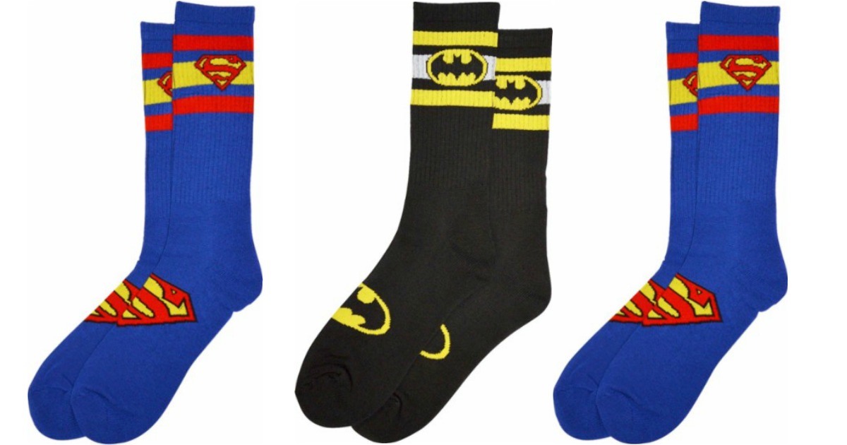 BestBuy.com: Batman vs Superman Athletic Socks Just $2.49 (Regularly $4.99)