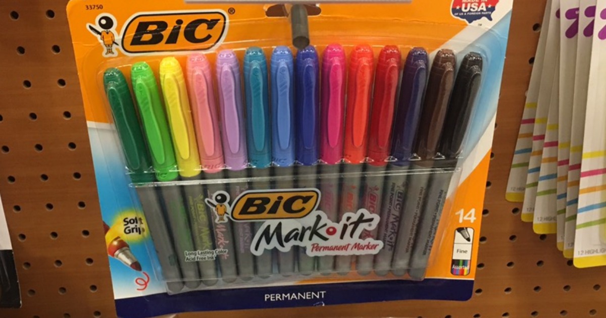 Target Shoppers! Bic Marking Permanent Pens 14Count Pack Only 3.50