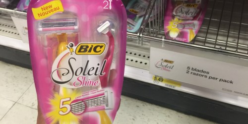 Target: BIC Soleil Shine Disposable Razor 2-Pack ONLY $1.49 (Regularly $5.49)