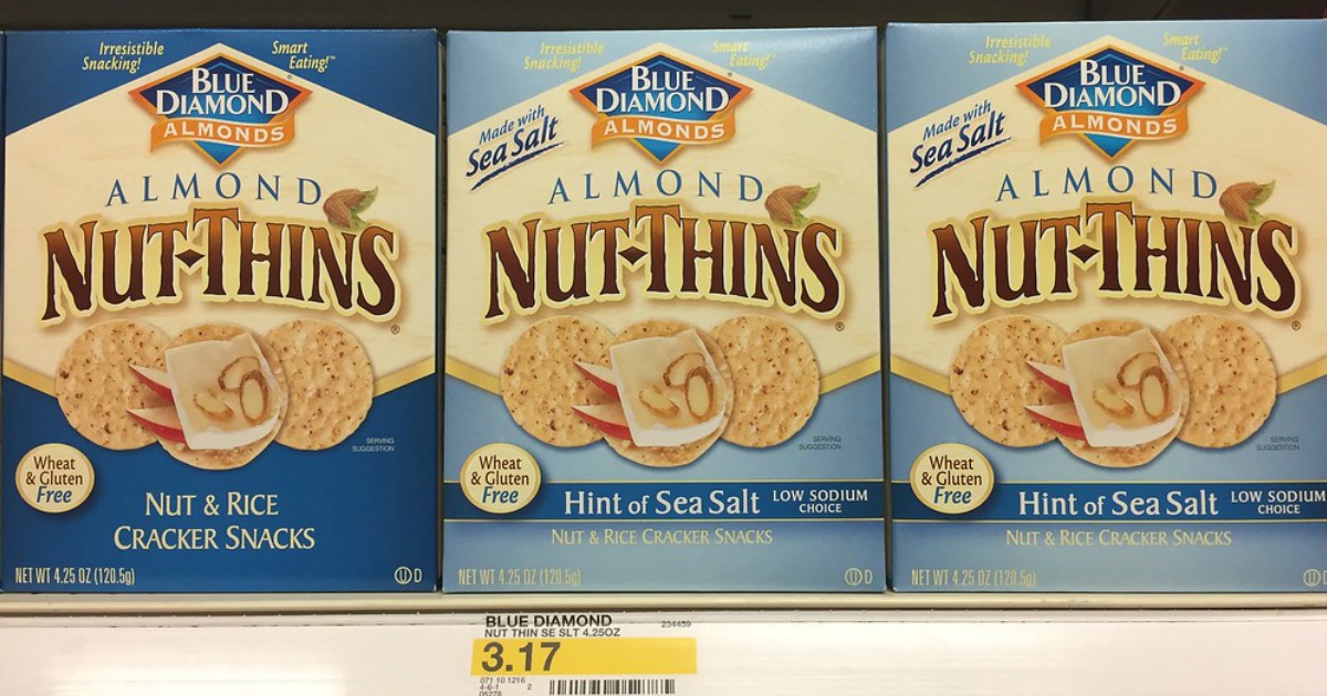 Target Blue Diamond NutThins Gluten Free Crackers Only 2 Each