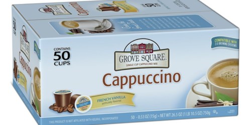 Amazon: 50 Grove Square Cappuccino Single Serve Cups Just $4.73 Shipped (Only 11¢ Each)