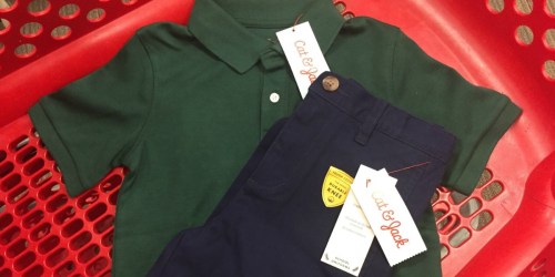 Target.com: Save on School Uniforms (Cat & Jack Polo Shirts Just $4.80 & More)