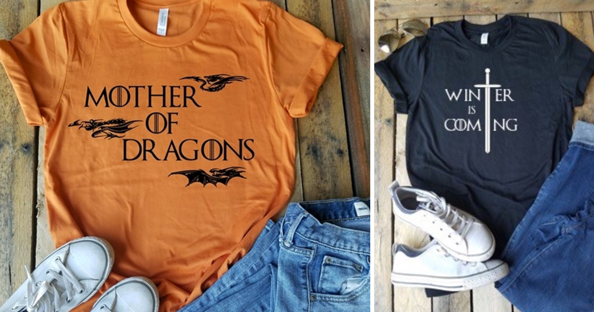 game of thrones graphic tees