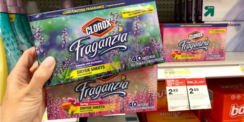 Target: Clorox Fraganzia 40ct Dryer Sheets as Low as 84¢ Each (After Gift Card)