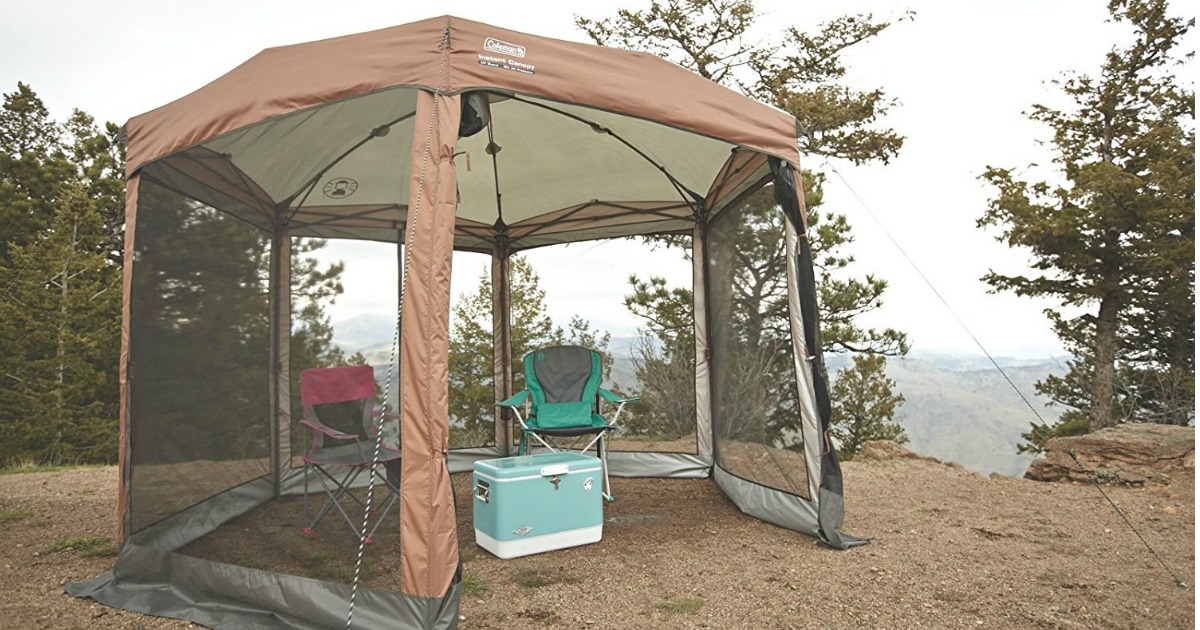Coleman 12' x 10' Hex Instant Screened Canopy Just $119 ...
