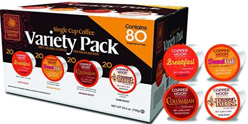 Amazon: Copper Moon 80-Count K-Cup Sampler Pack Only $22.39 Shipped + FREE Snack