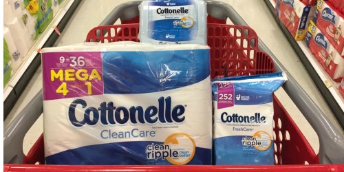High Value $1/1 Cottonelle Product Coupons = 49¢ Wipes at Target & More