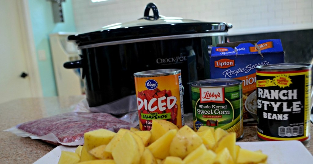 Slow Cooker Cowboy Supper (Easy Weeknight Meal idea) Hip2Save