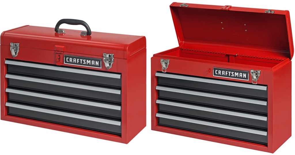 Sears Craftsman 4 Drawer Portable Tool Chest Only 39 99