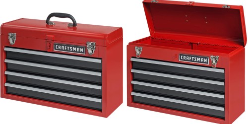 Sears: Craftsman 4 Drawer Portable Tool Chest Only $39.99 (Regularly $69.99) & More