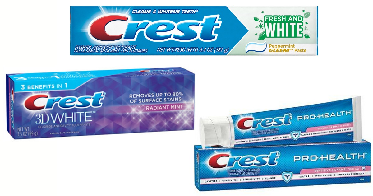 Crest Toothpaste as Low as 39¢ (Just Use Digital Coupons)