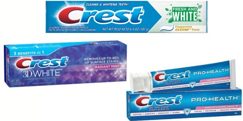 Walgreens.com: Crest Toothpaste as Low as 39¢ (Just Use Digital Coupons)
