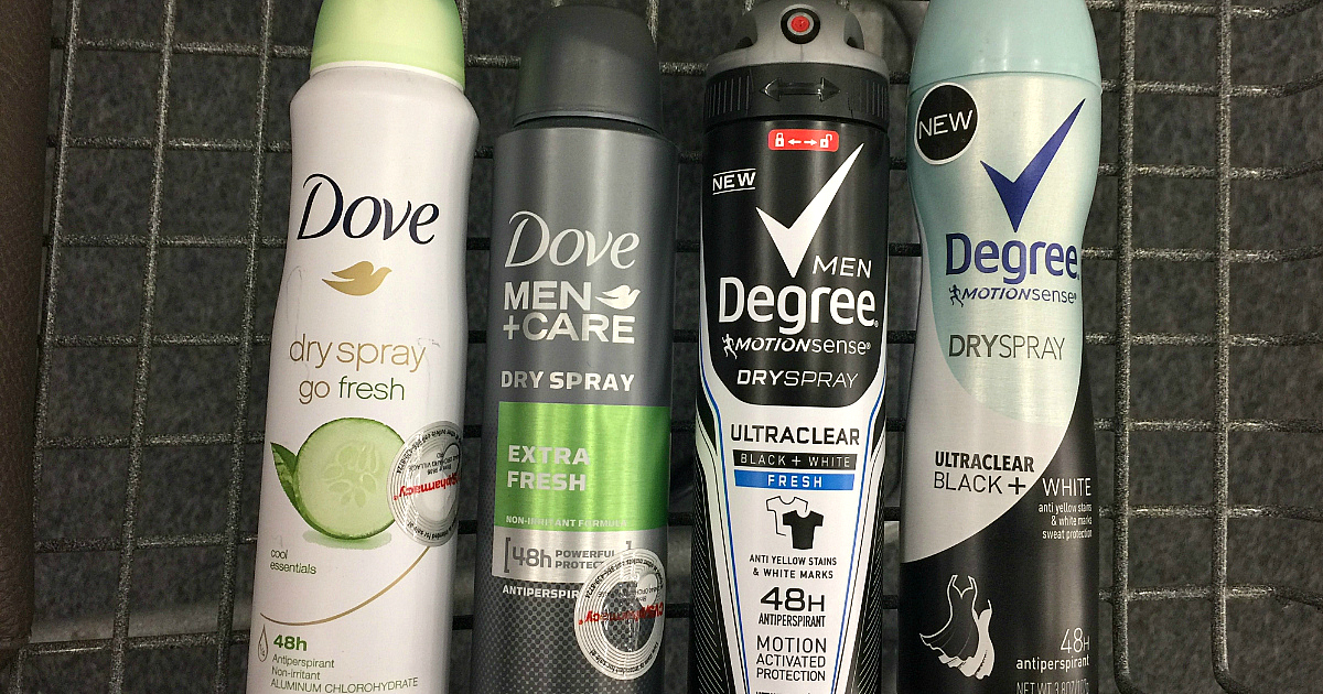 CVS Shoppers! Save Over 60 Off Axe, Dove or Degree Dry Spray