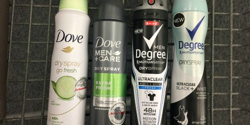 CVS Shoppers! Save Over 60% Off Axe, Dove or Degree Dry Spray Antiperspirant Products