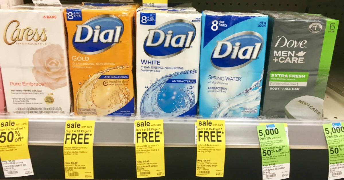 Walgreens Shoppers! Dial Bar Soap 8Packs Only 2.25 (Just 28¢ Per Bar)