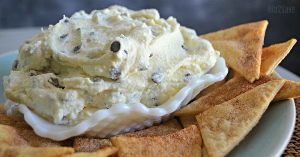 A bowl of cannoli dip