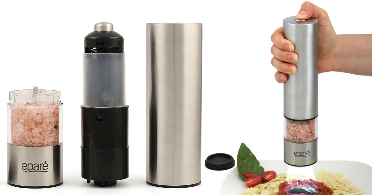 Amazon Eparé Electric Pepper or Salt Mill Grinder Just 17.95 (Reg