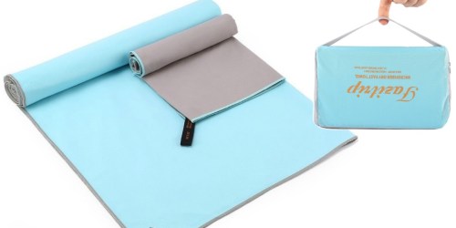 Amazon: Fazitrip Quick Drying Microfiber Towels Set w/ Carrying Bag Only $10.90