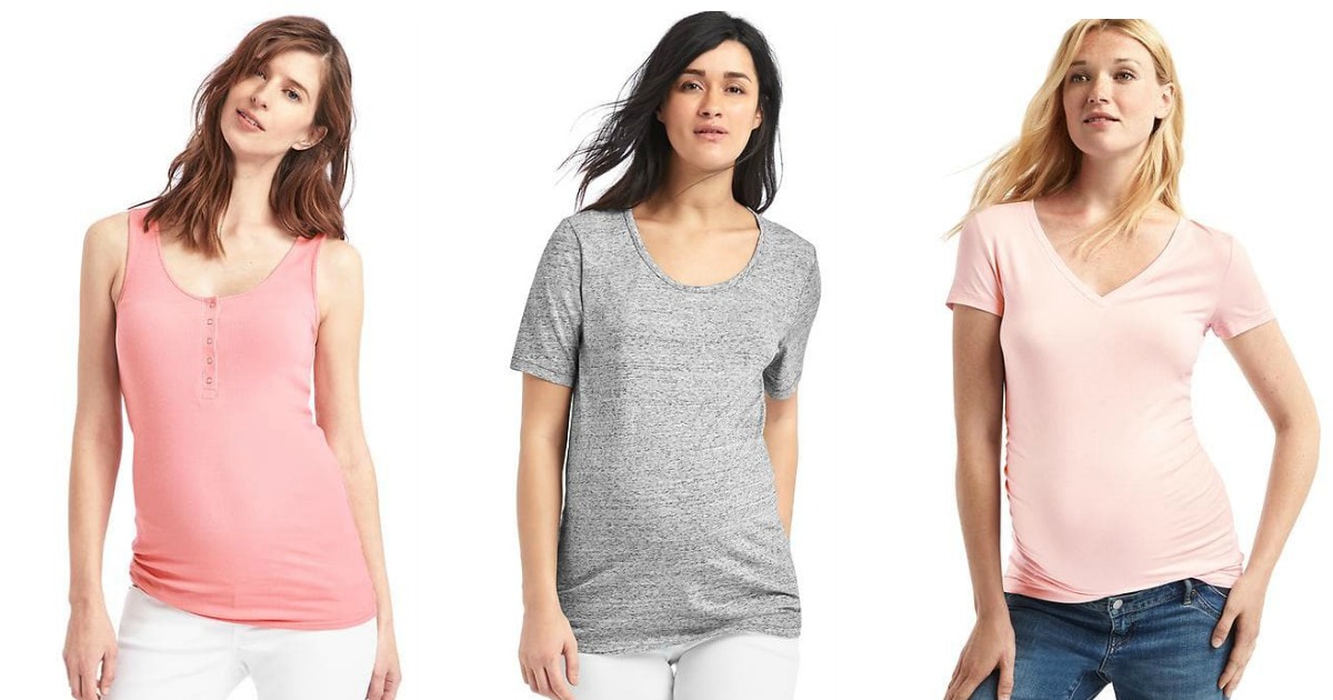 GAP Maternity Tanks & Tees ONLY 7.99 + FREE Shipping
