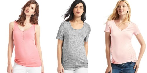 GAP Maternity Tanks & Tees ONLY $7.99 + FREE Shipping