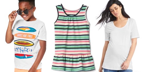 GAP: Extra 50% Off + Free Shipping = Maternity Tanks & Tees Only $4.99 Shipped (Reg. $25)
