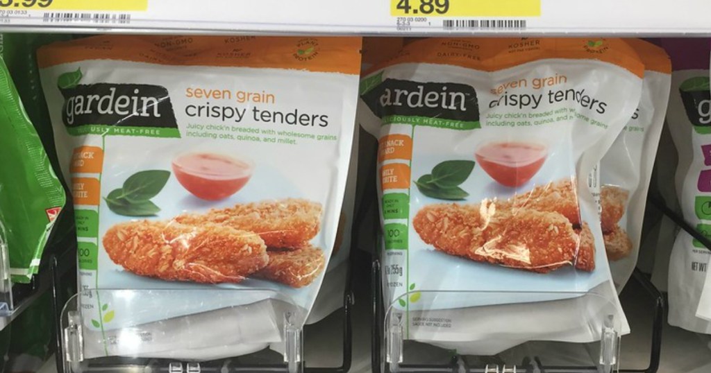 two bags of chicken tenders on shelf 