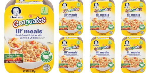 Amazon: Gerber Graduates Lil’ Meals 6-Pack Only $3.36 Shipped (Just 56¢ Each)