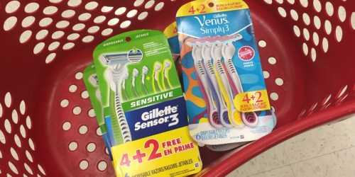 THREE New Gillette Razor Coupons = BIG Savings at Target