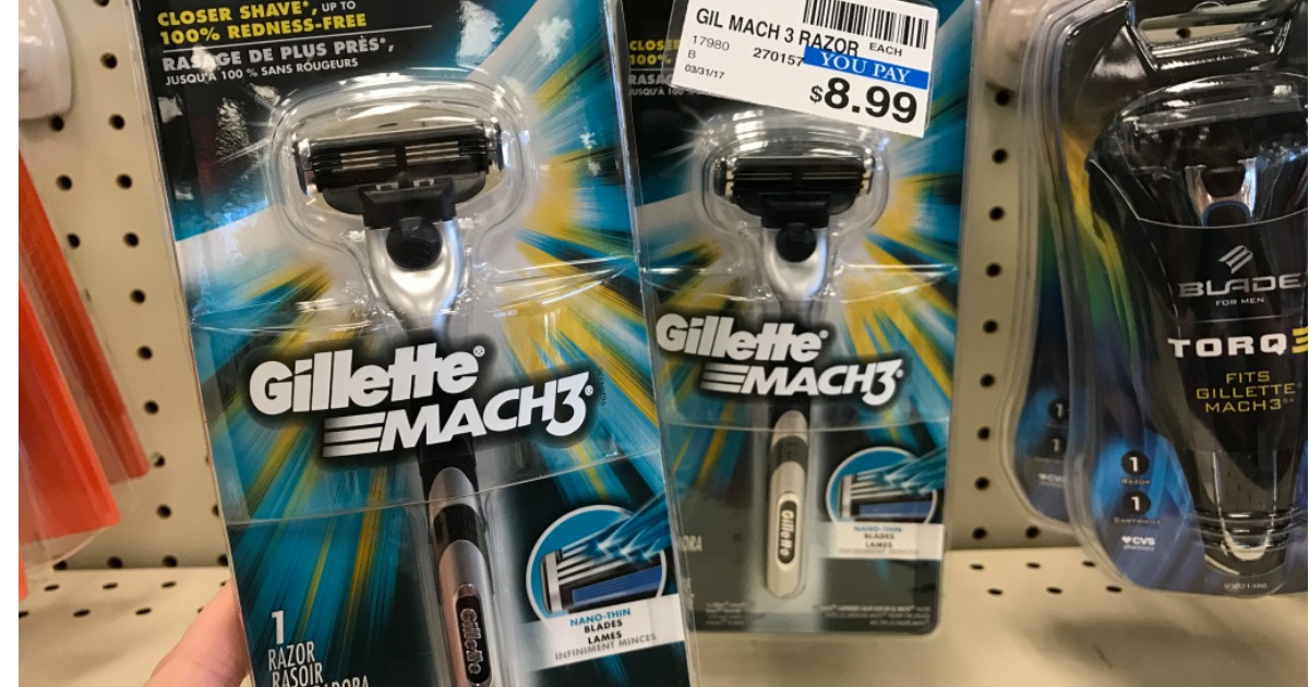 Print this NEW $3/1 Gillette System Razor Coupon to Score 99¢ Mach 3