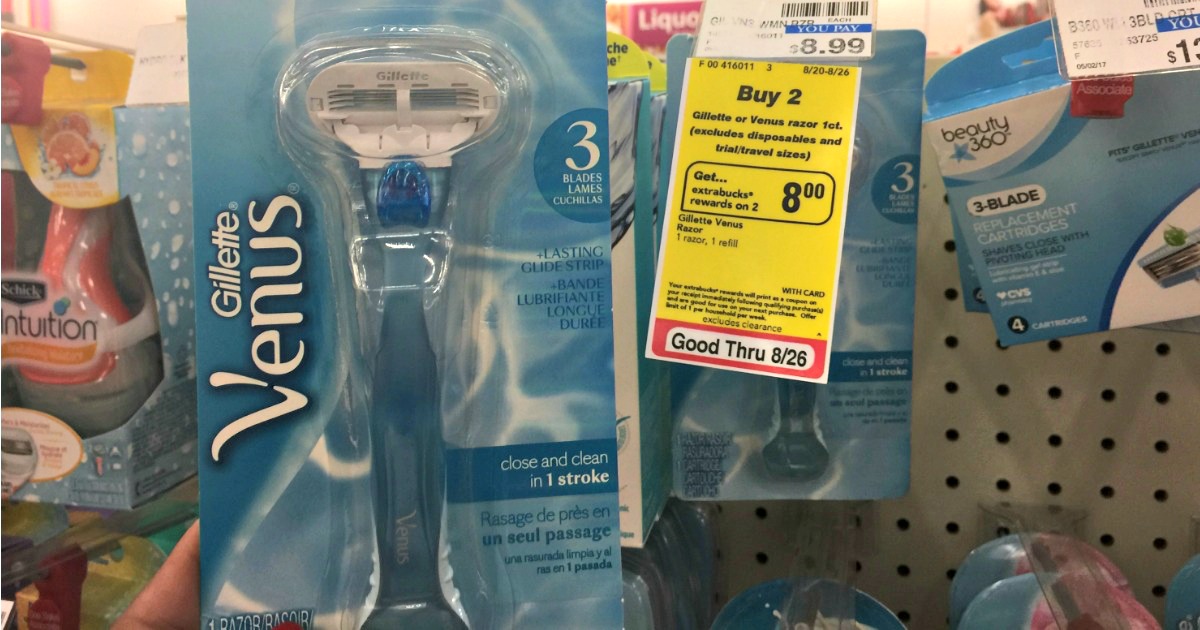 CVS Gillette Venus Razors Only 2.49 Each After Rewards (Regularly 8.99)
