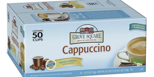 Amazon: Grove Square Cappuccino 50-Count K-Cups Only $5.28 Shipped (Just 11¢ Each)
