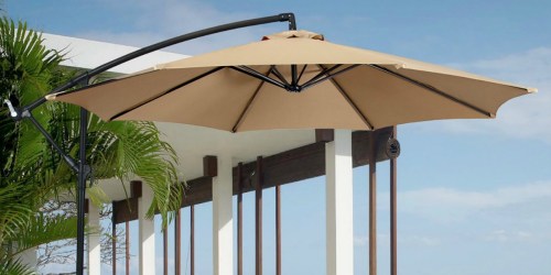 10′ Patio Hanging Umbrella Only $49.99 Shipped