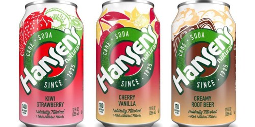 Amazon: Hansen’s Natural Soda 24-Count Variety Pack Only $5.91 Shipped (Just 25¢ Per Can)